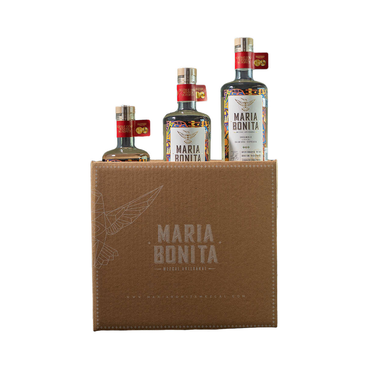 María Bonita Artesanal 750 ml Ensamble de Agave Salmiana y Cupreata | Caja 6 pz